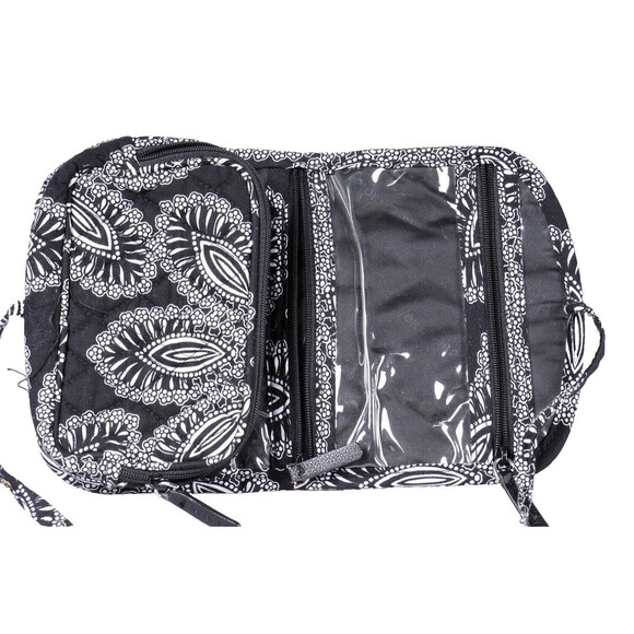 Vera Bradley Sm Black and White Travel bag/makeup with Tie Closure - Picture 4 of 8
